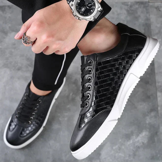 Bordeaux Woven Sneakers