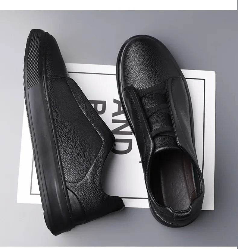 Heritage Leather Crossover Sneakers