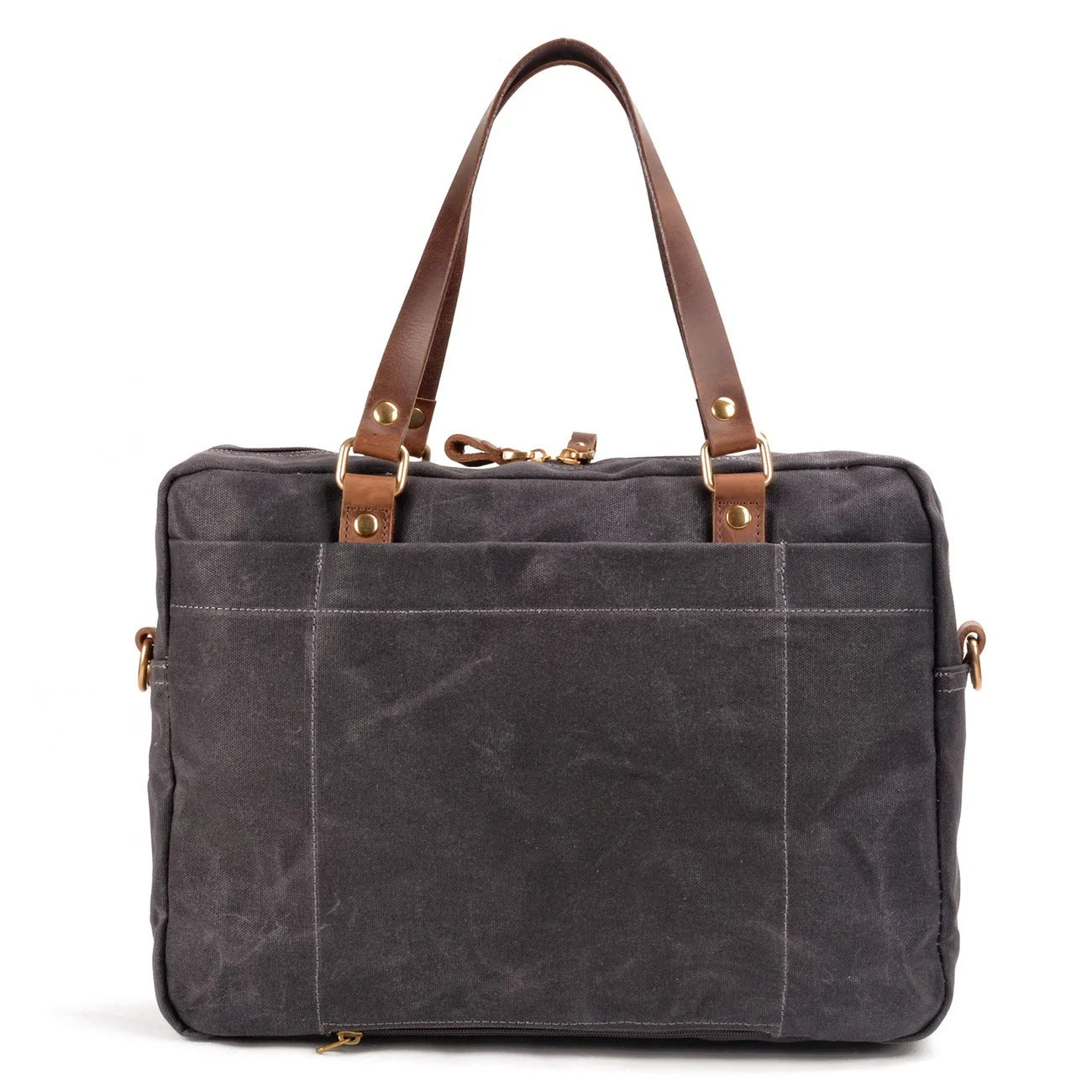 Oakern Expedition Briefcase – Waxed Canvas & Leather Laptop Bag