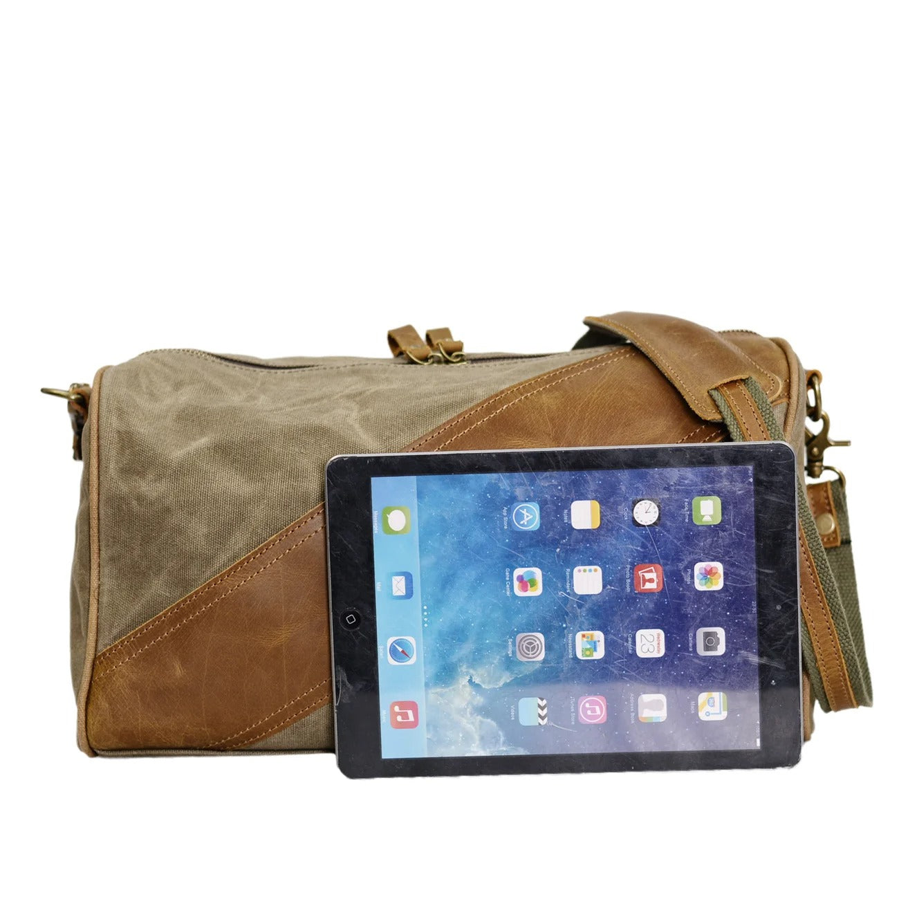 Oakern Pathfinder Duffel – Waxed Canvas & Leather Travel Bag