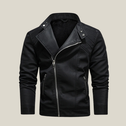 Oakern Rugged Biker Leather Jacket