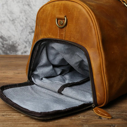 Oakern Voyager Duffel – Full Grain Leather Travel Bag