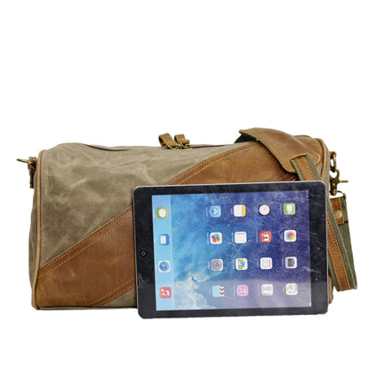 Oakern Pathfinder Duffel – Waxed Canvas & Leather Travel Bag