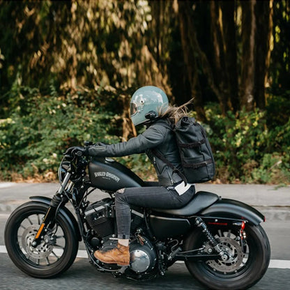 Oakern Venture Rolltop – Waxed Canvas Backpack